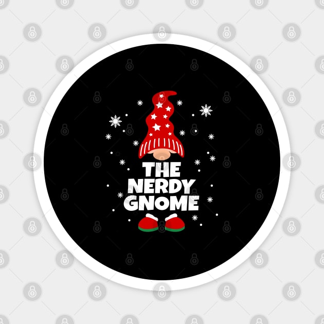 Funny Nerdy Gnome Family Pajamas Christmas Gifts Magnet by Boneworkshop